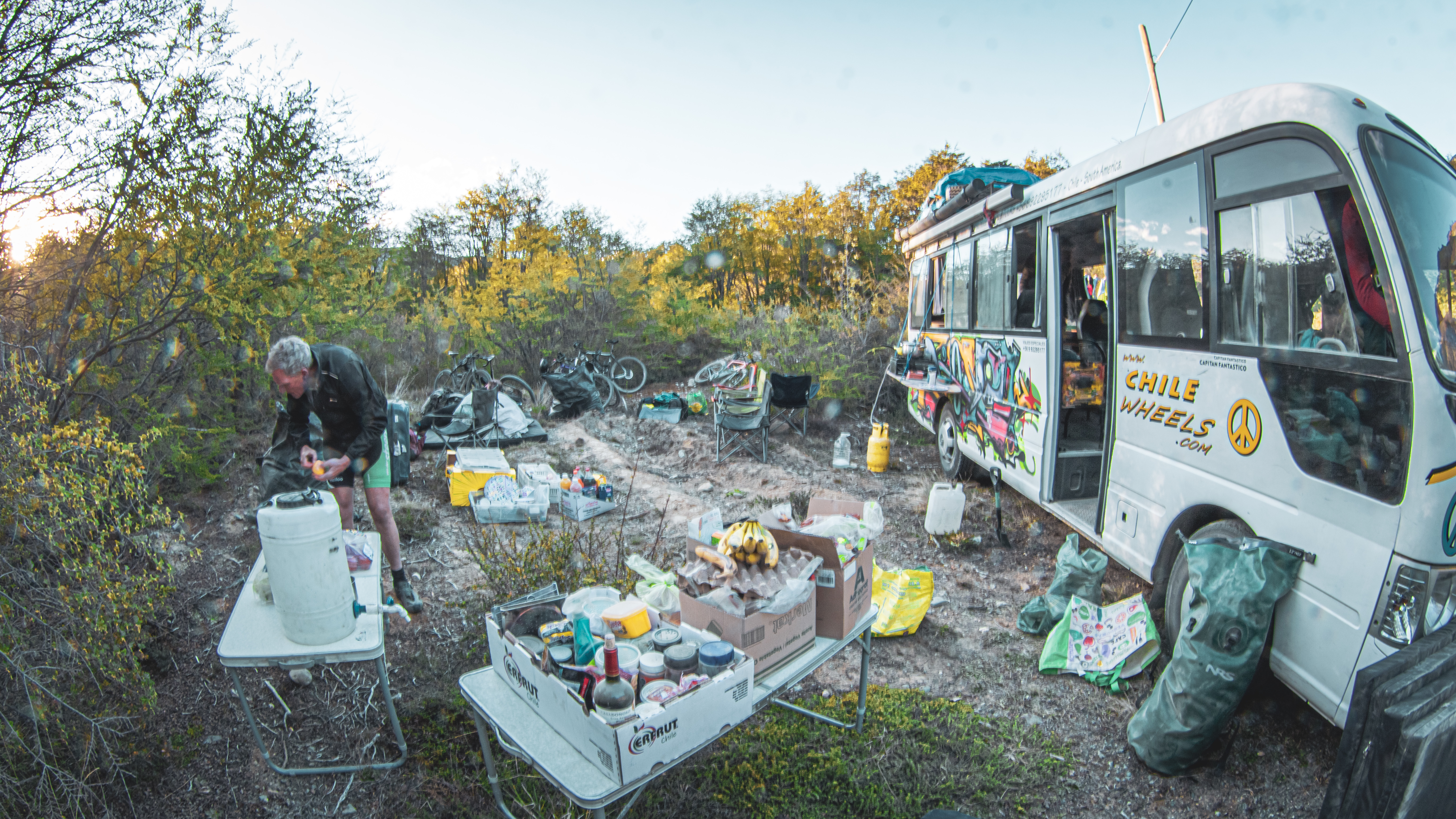 Camping con el bus